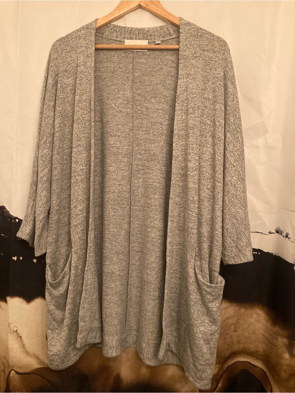 Wilfred Free Light Heather Gray Knit cardigan